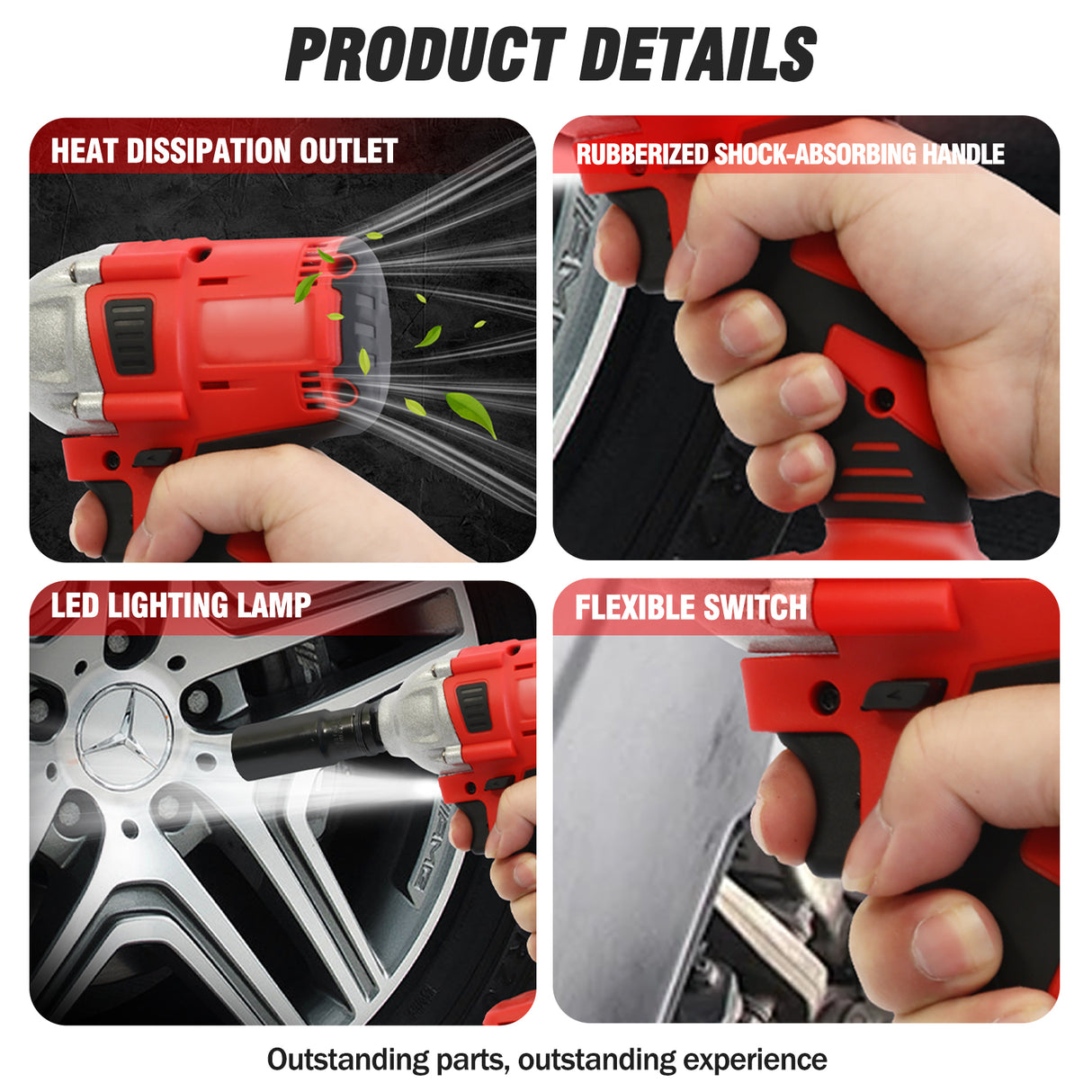 18V Brushless Cordless Impact Wrench Kit with Batteries & Charger