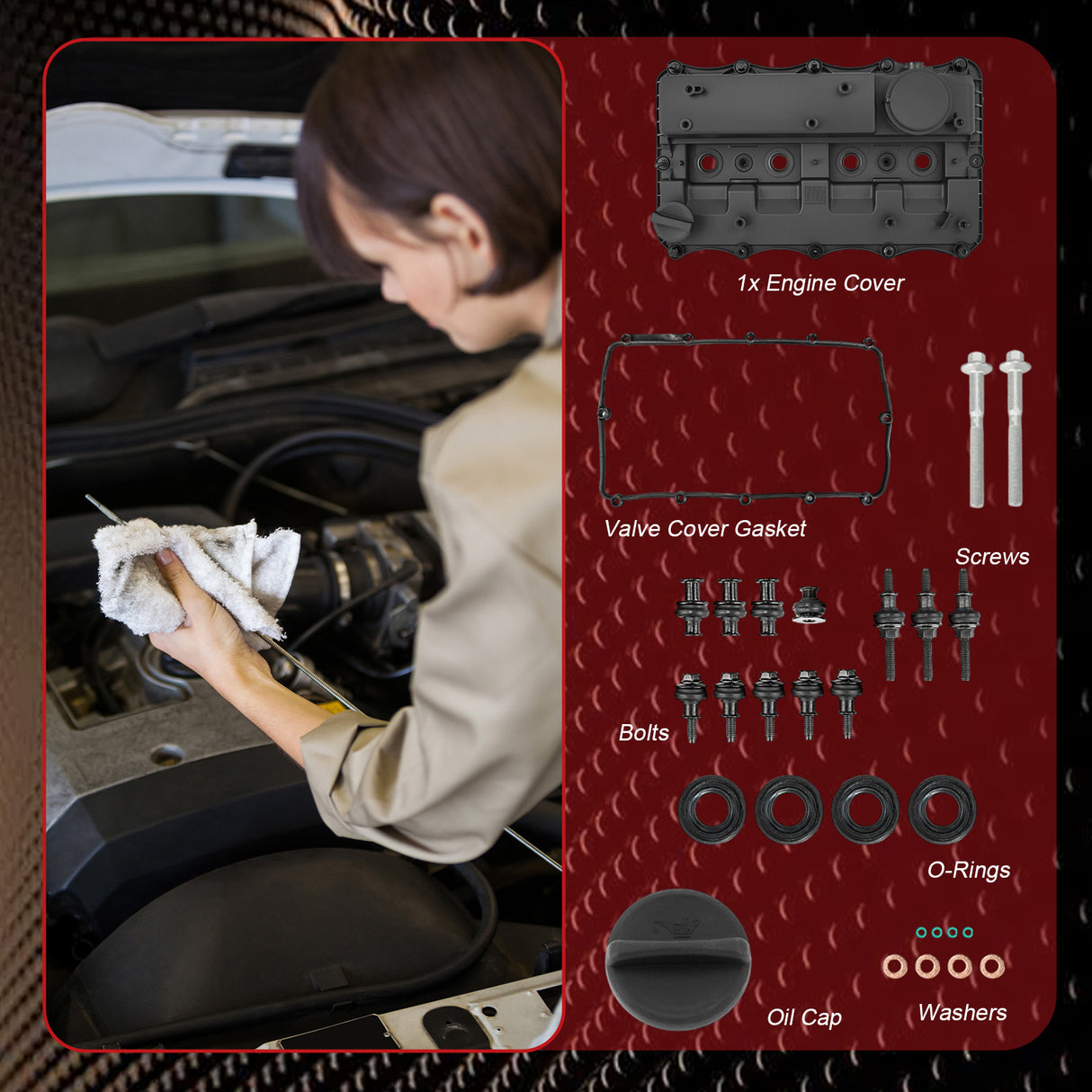 Engine Valve Cover 1858445 for Ford Transit MK7 MK8 2.2 TDCI