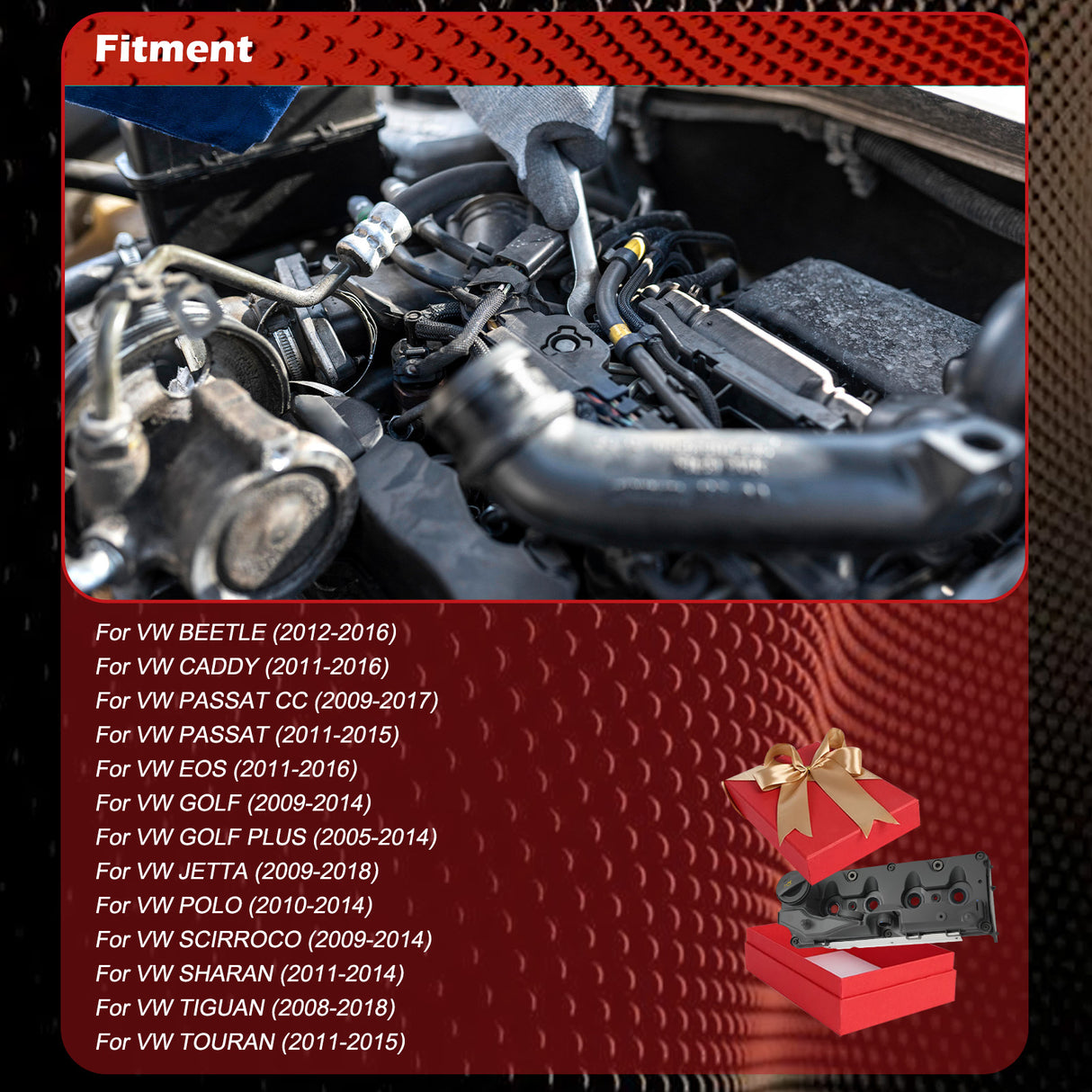 Engine Valve Cover 03L103469C for Volkswagen Caddy 2011–2016 1.6 TDI