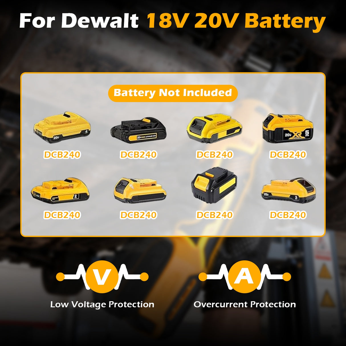 3/8" Brushless Cordless Ratchet Wrench For Dewalt 18V/20V Batteries