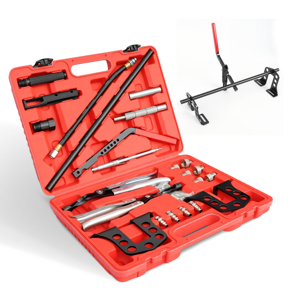39pcs Valve Cylinder Head Spring Compressor Tool Kit for Car Engine
