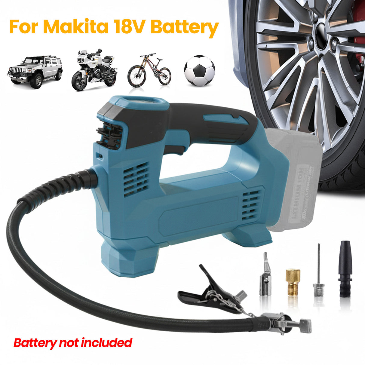18V Cordless Car Tyre Inflator for DeWalt / Makita