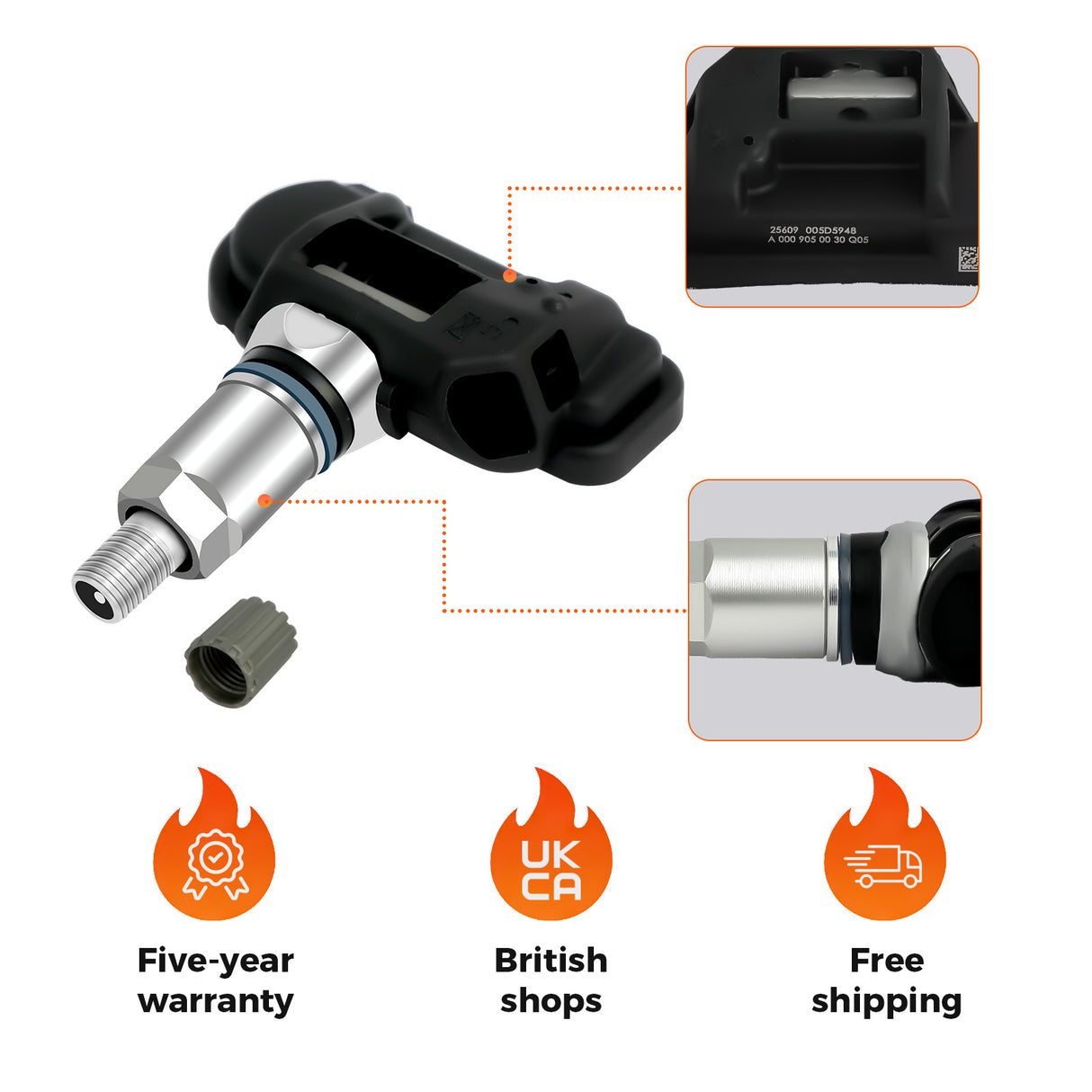 Tyre Pressure Sensor A0009050030 for Mercedes-Benz B250 C230 C250