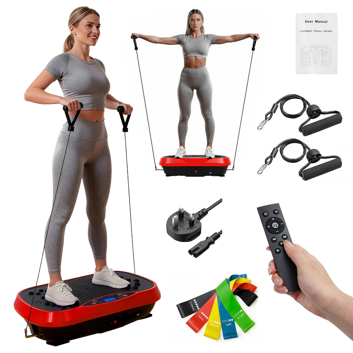 Intelligent Vibration Plate Exercise Machine for Home Fitness with Bluetooth