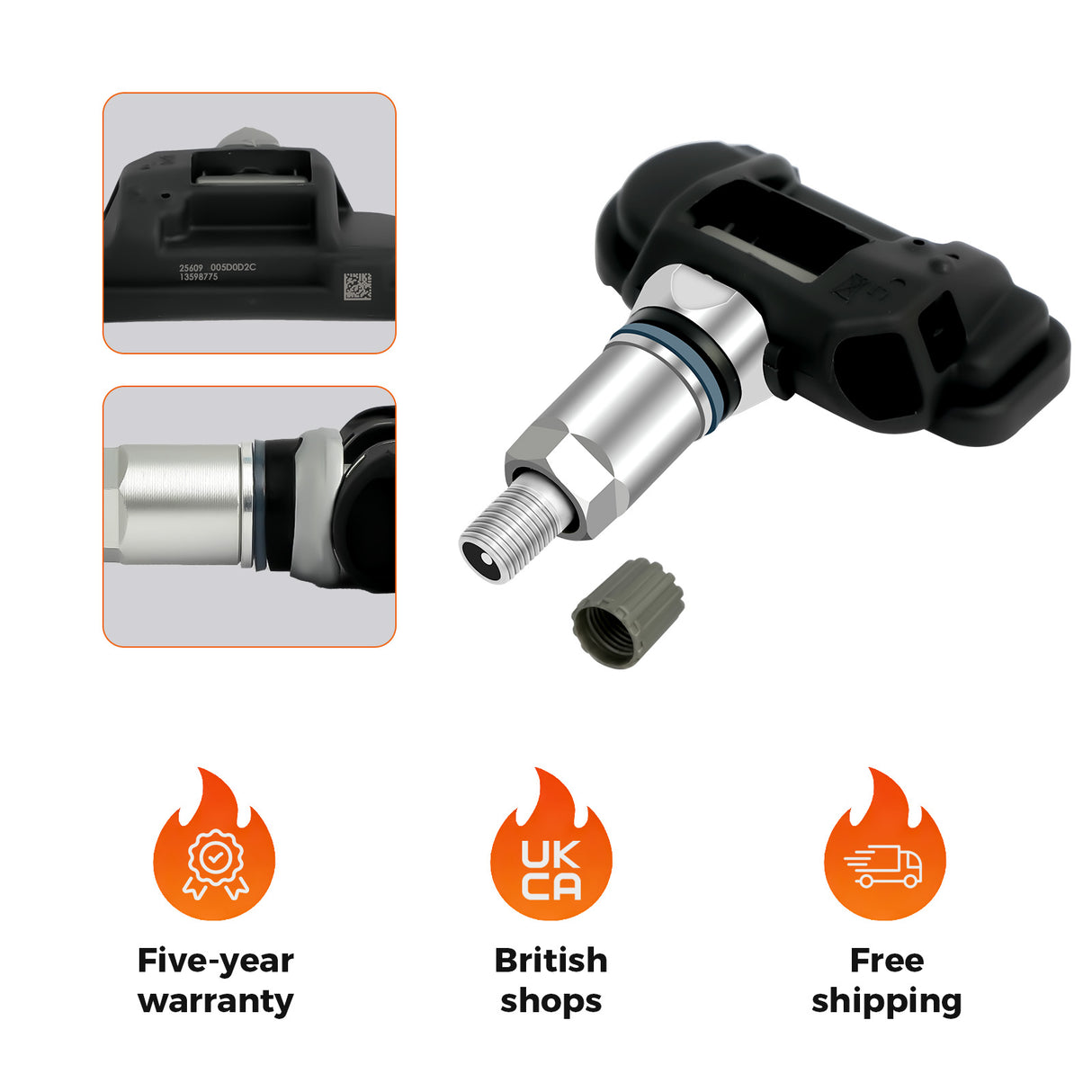 Tyre Pressure Sensor 13598775 for Vauxhall Astra Corsa Zafira Insignia