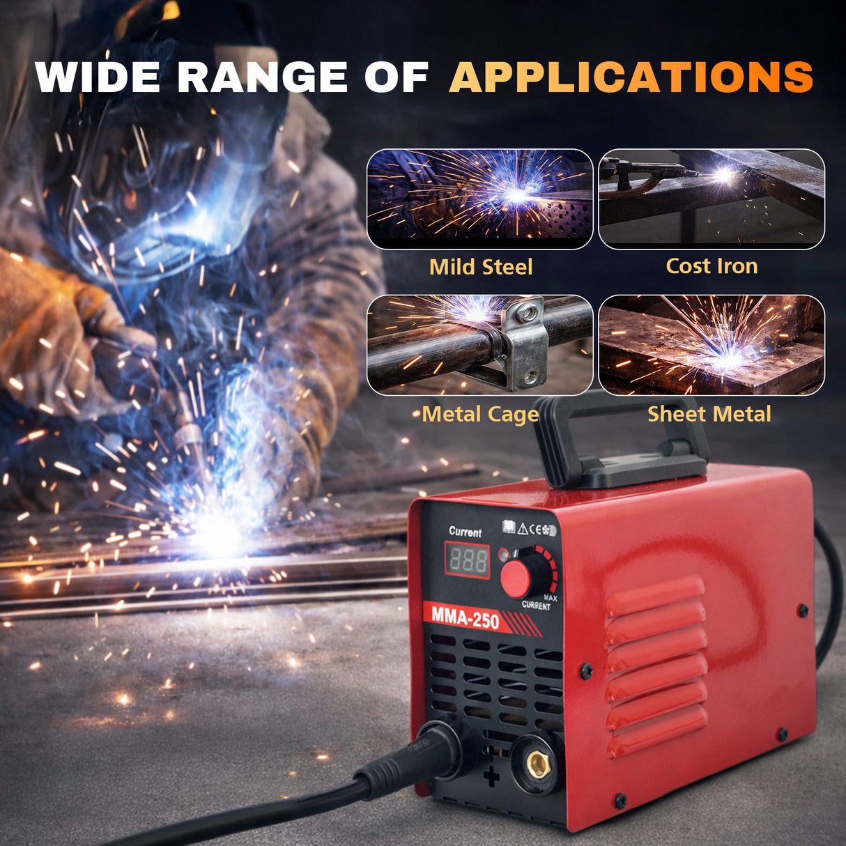 MMA-250 3-in-1 Portable Inverter Welder 220V