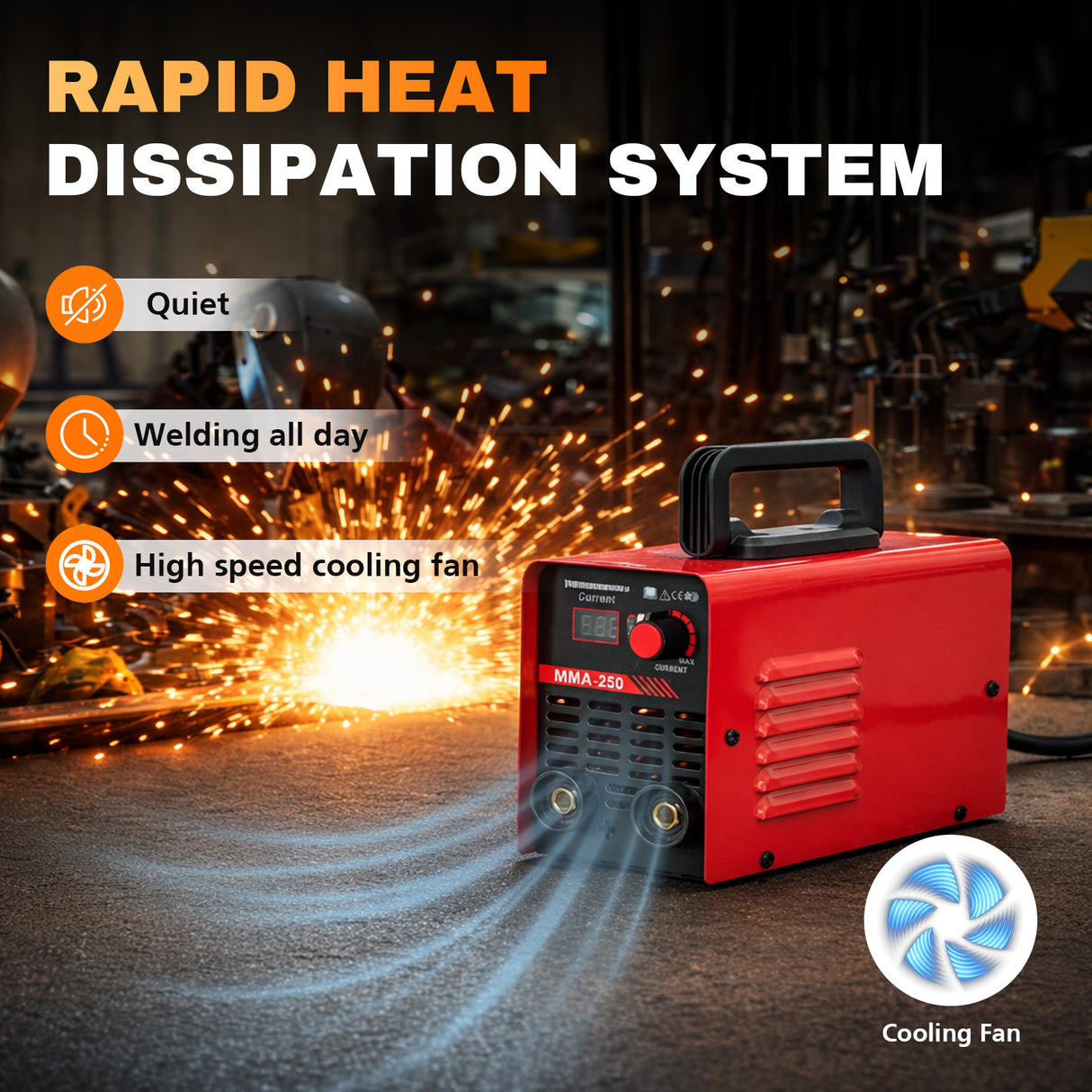 MMA-250 3-in-1 Portable Inverter Welder 220V