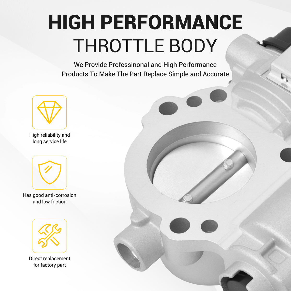 Throttle Body 04C133062D for Volkswagen Polo SEAT Ibiza Skoda Fabia 1.0
