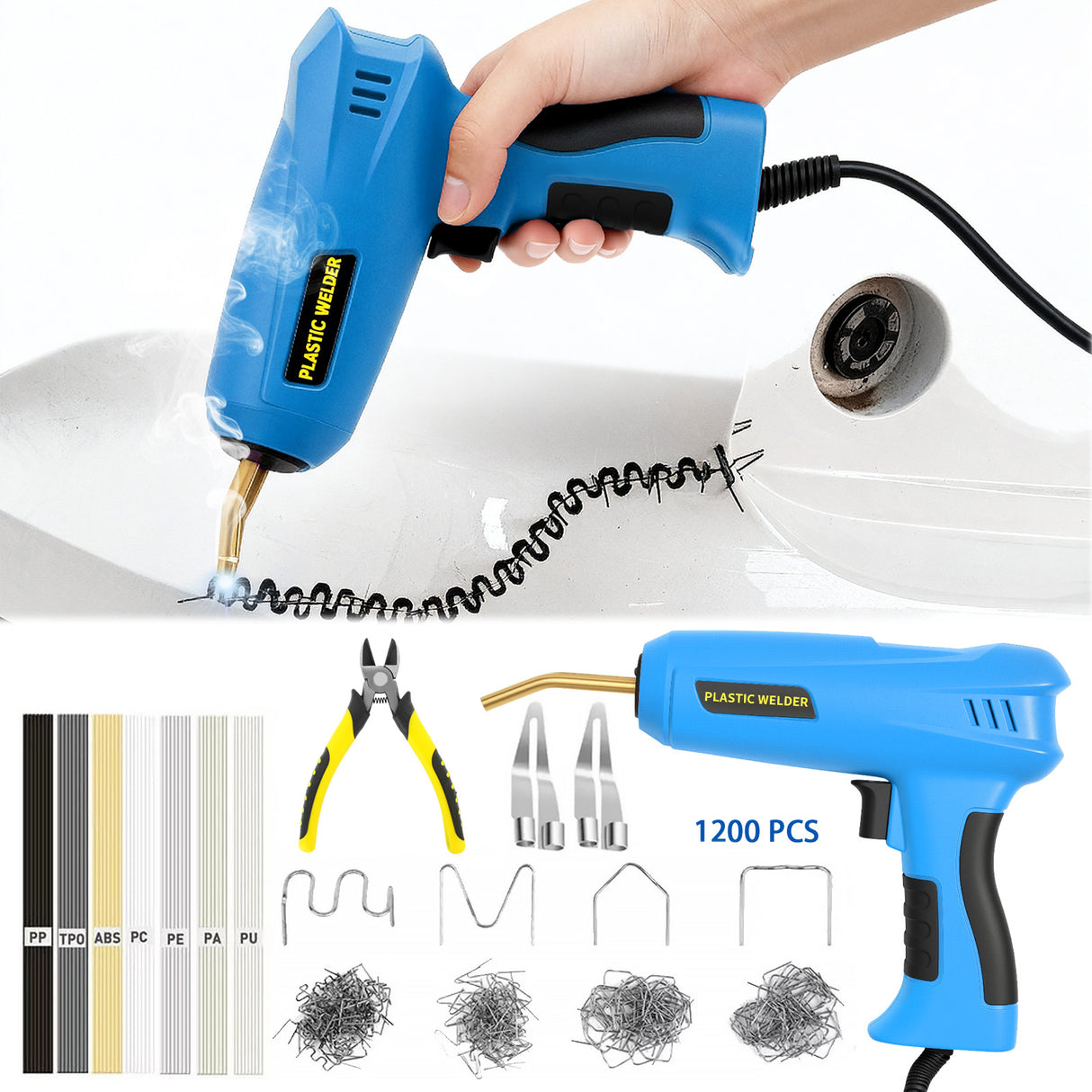Electric Hot Melt Staple Gun for Upholstery and Carpentry