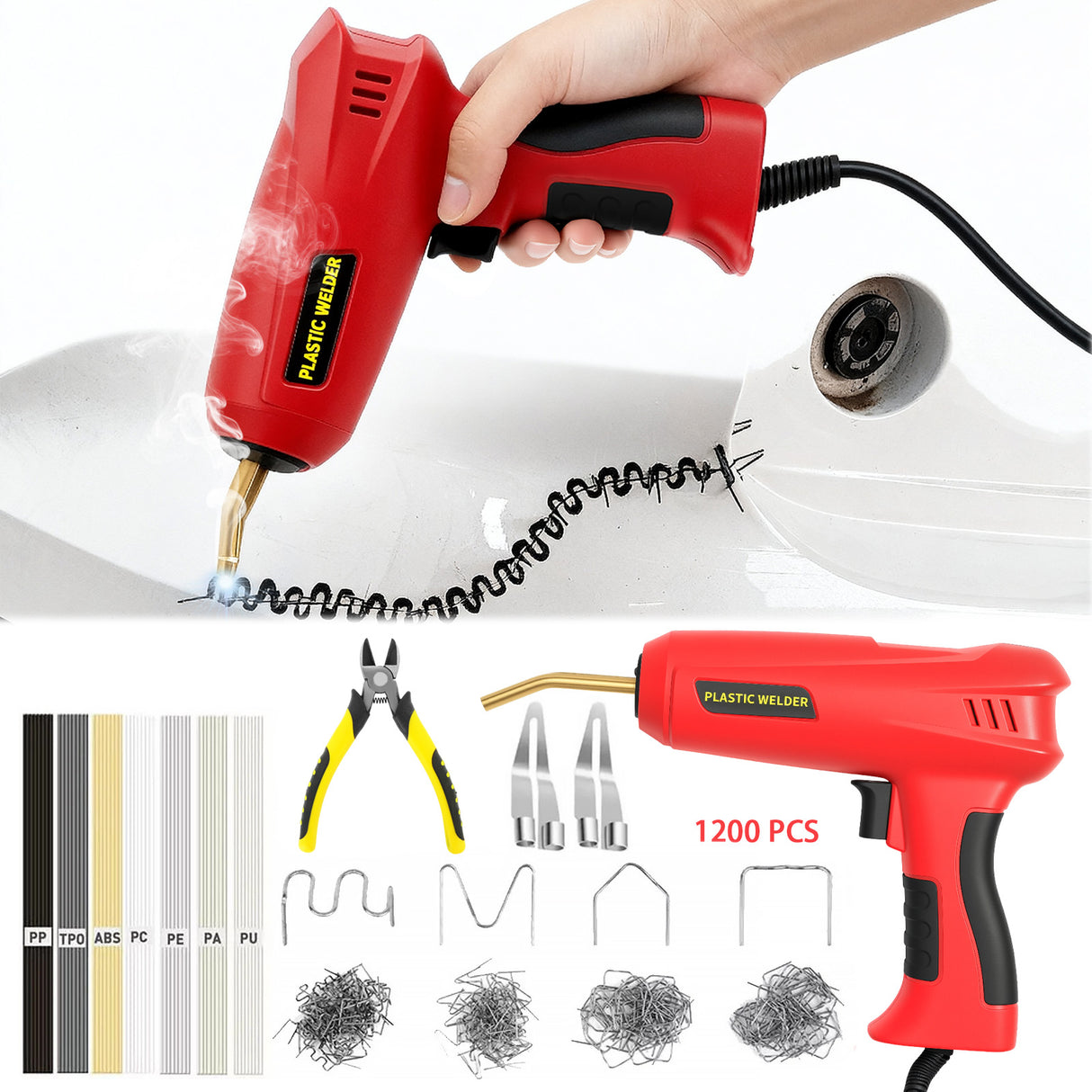 Electric Hot Melt Staple Gun for Upholstery and Carpentry