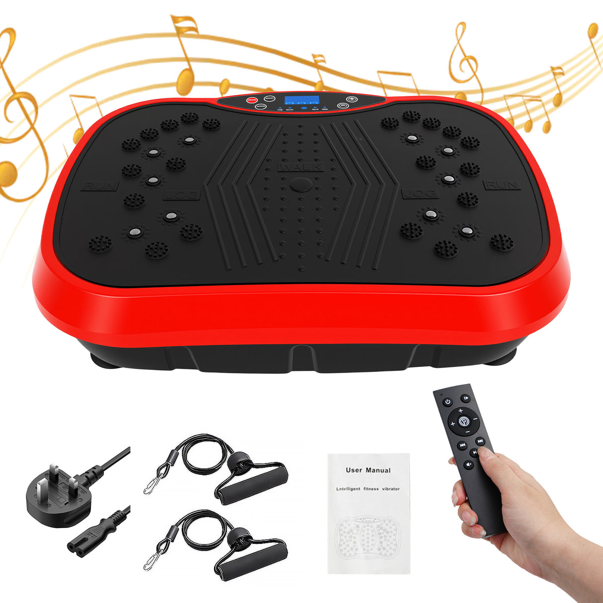 Intelligent Vibration Plate Exercise Machine for Home Fitness with Bluetooth