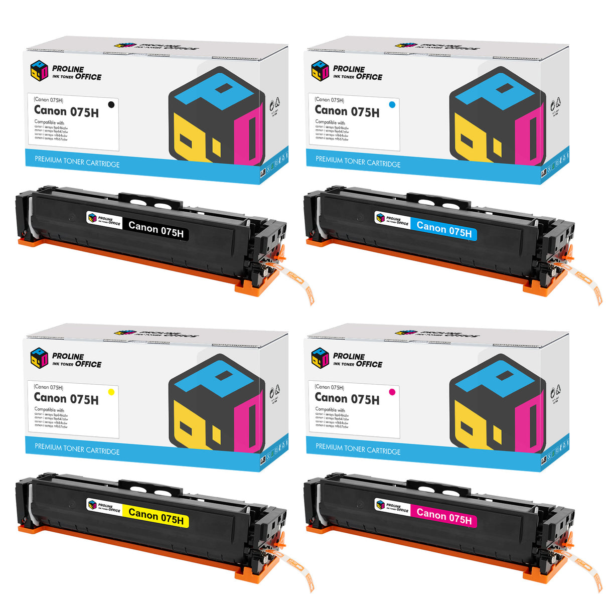 Compatible Canon i-SENSYS LBP646Cdw Toner 4PK