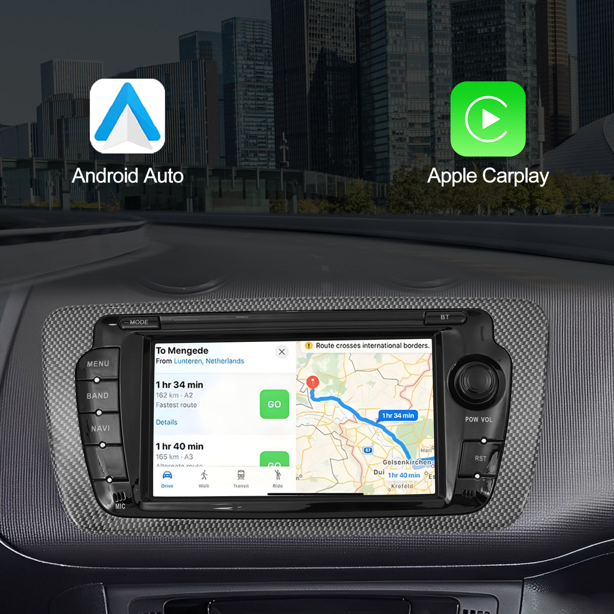 7'' Apple Carplay Android 14 Radio Stereo 2+64G — SEAT IBIZA 6J 2009-2013