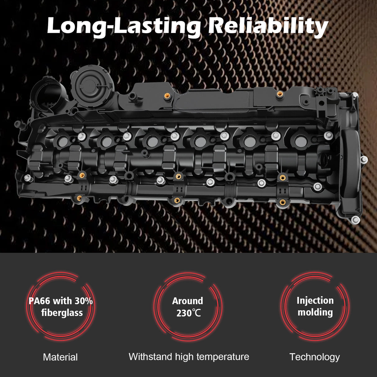 Engine Valve Cover 11127800309 for BMW 3.0 N57 Diesel Engine