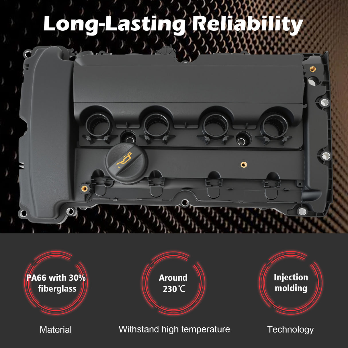 Engine Valve Cover 11127646555 for Mini Cooper R55 R56 R57 R58 R59 1.6