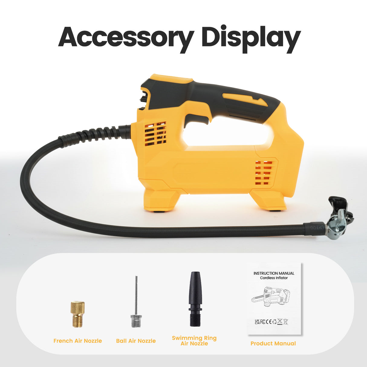 18V Cordless Car Tyre Inflator for DeWalt / Makita
