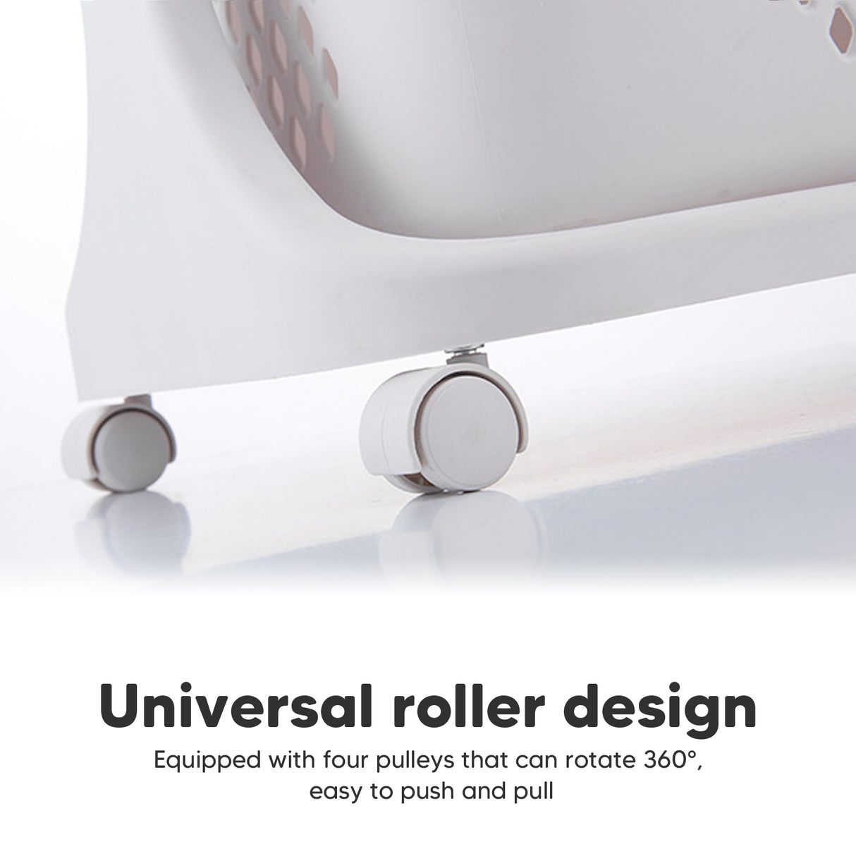 Waterproof Layer Laundry Basket Cart with Wheels