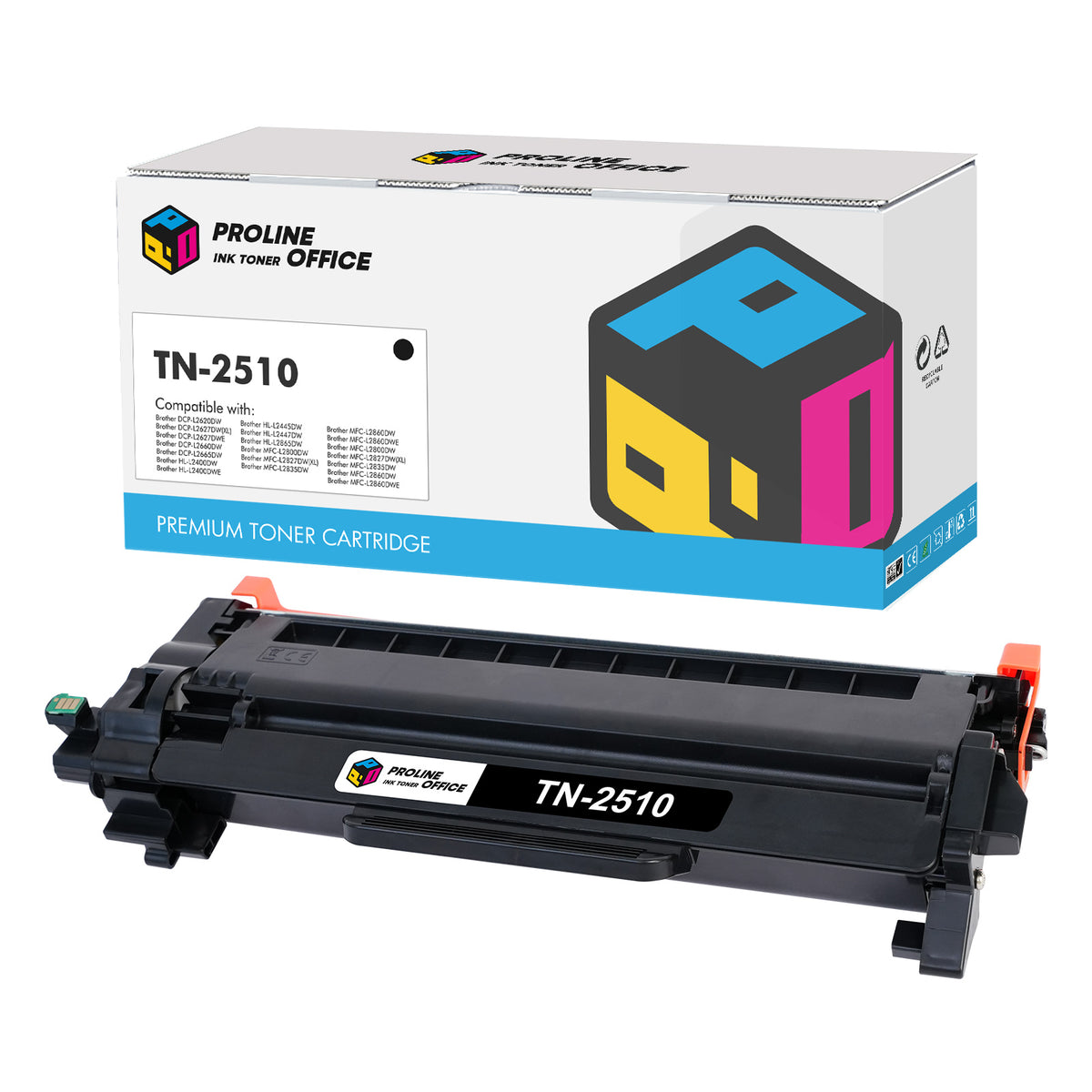 ASEKER TN2510XL TN-2510XL Compatible Toner Cartridge for Brother TN2510 TN2510XL HL-L2400DWE HL-L2445DW DCP-L2620DW DCP-L2627DW DCP-L2660DW DCP-L2665DW MFC-L2800DW MFC-L2827DW C-L2833 5DW MFC-L2866