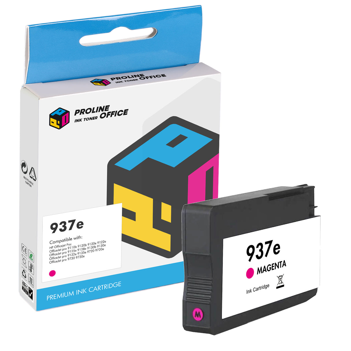 hp937e ink cartridge magenta