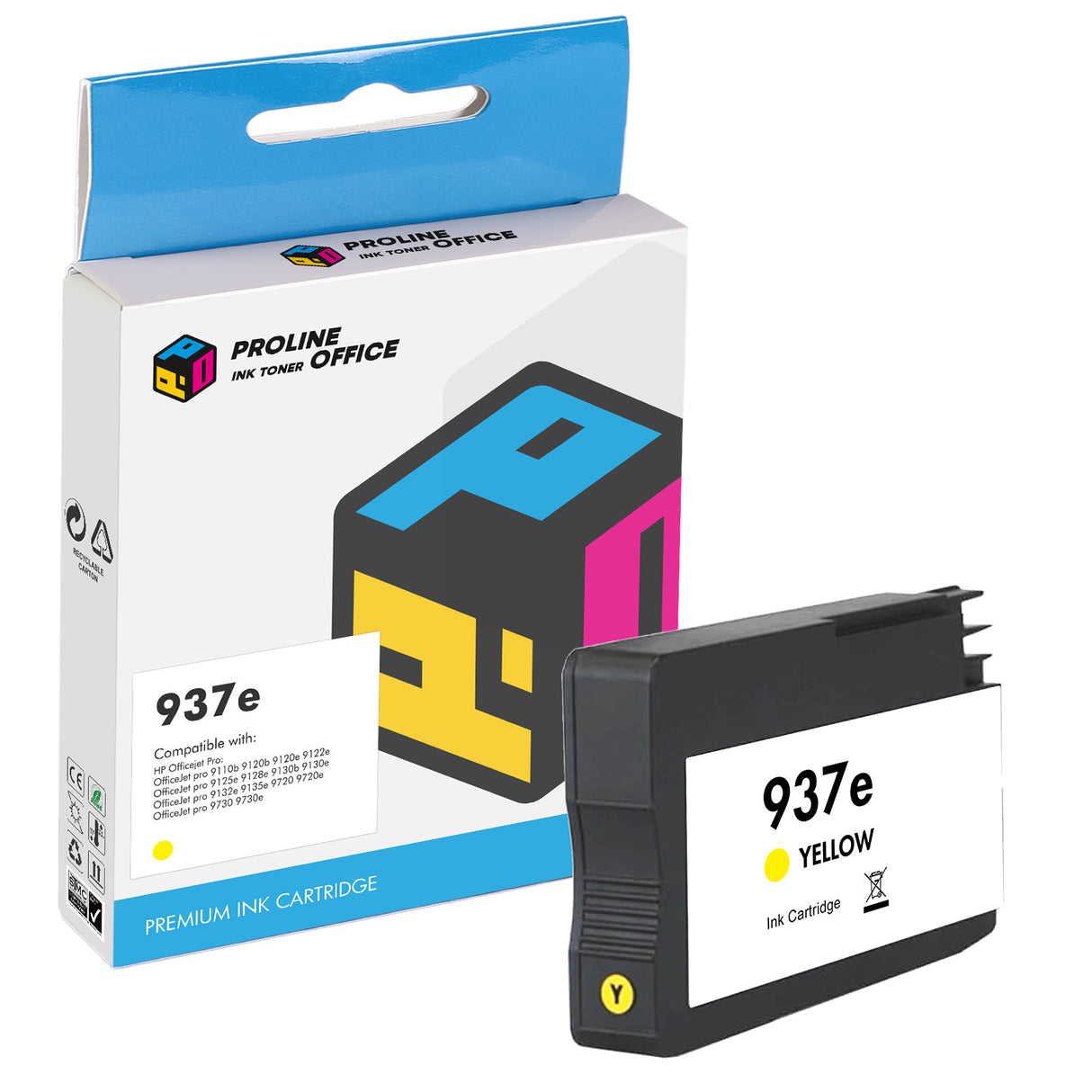 hp937e ink cartridge yellow