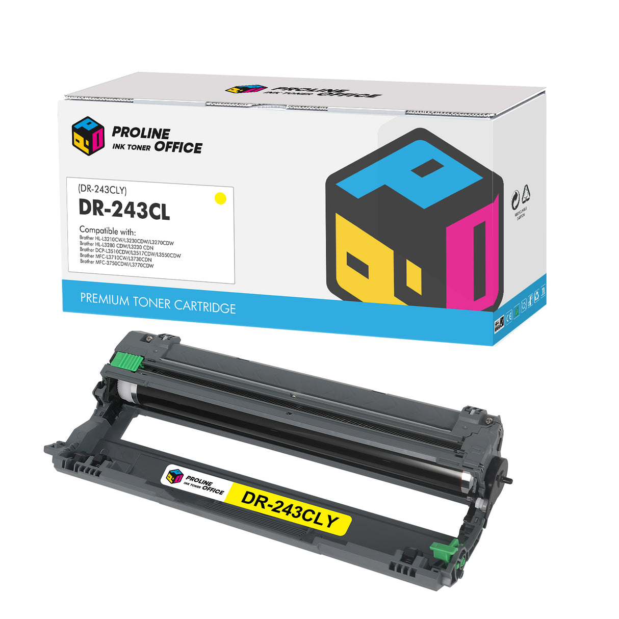 Compatible Brother DR-247CL Drum Unit Yellow