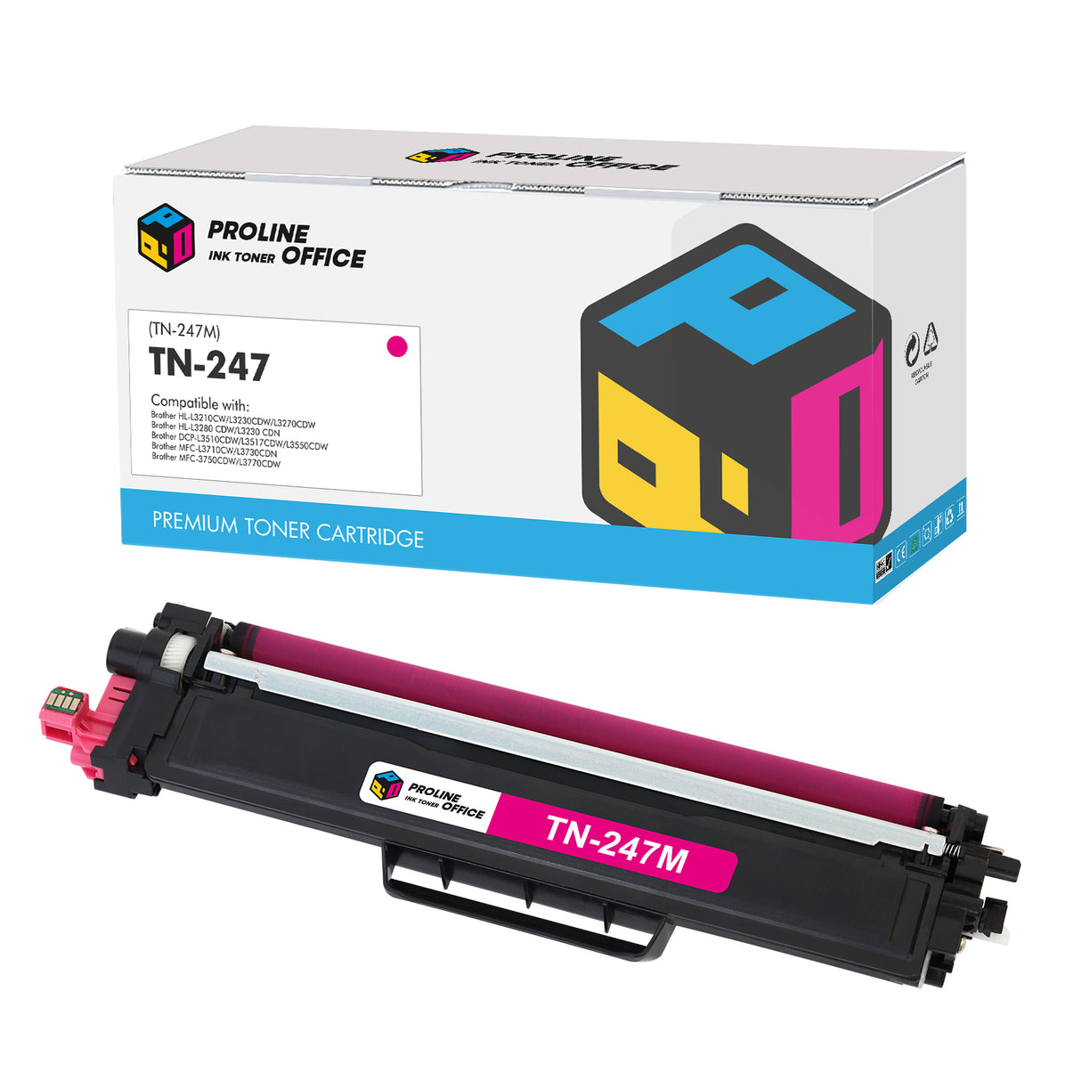 Compatible Brother TN-247 Toner Cartridge Magenta