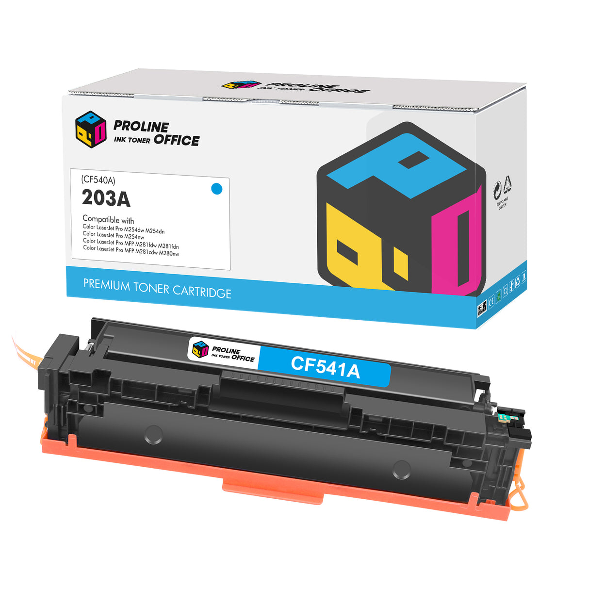 Compatible HP 203A Toner Cartridge Cyan