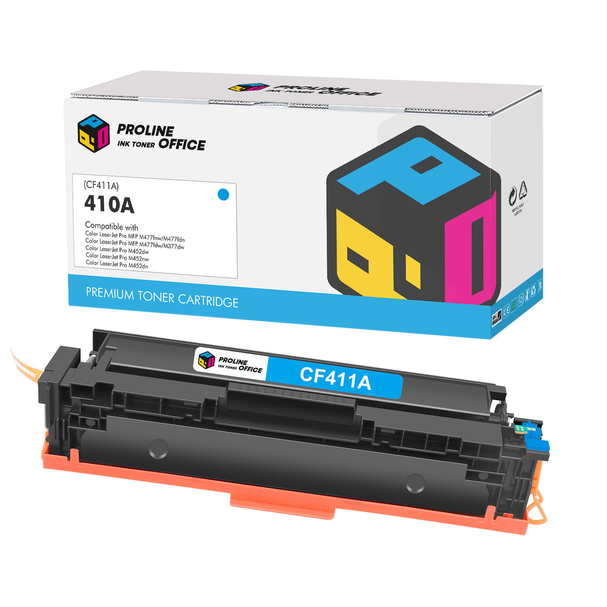Compatible HP 410A Toner Cartridge Cyan