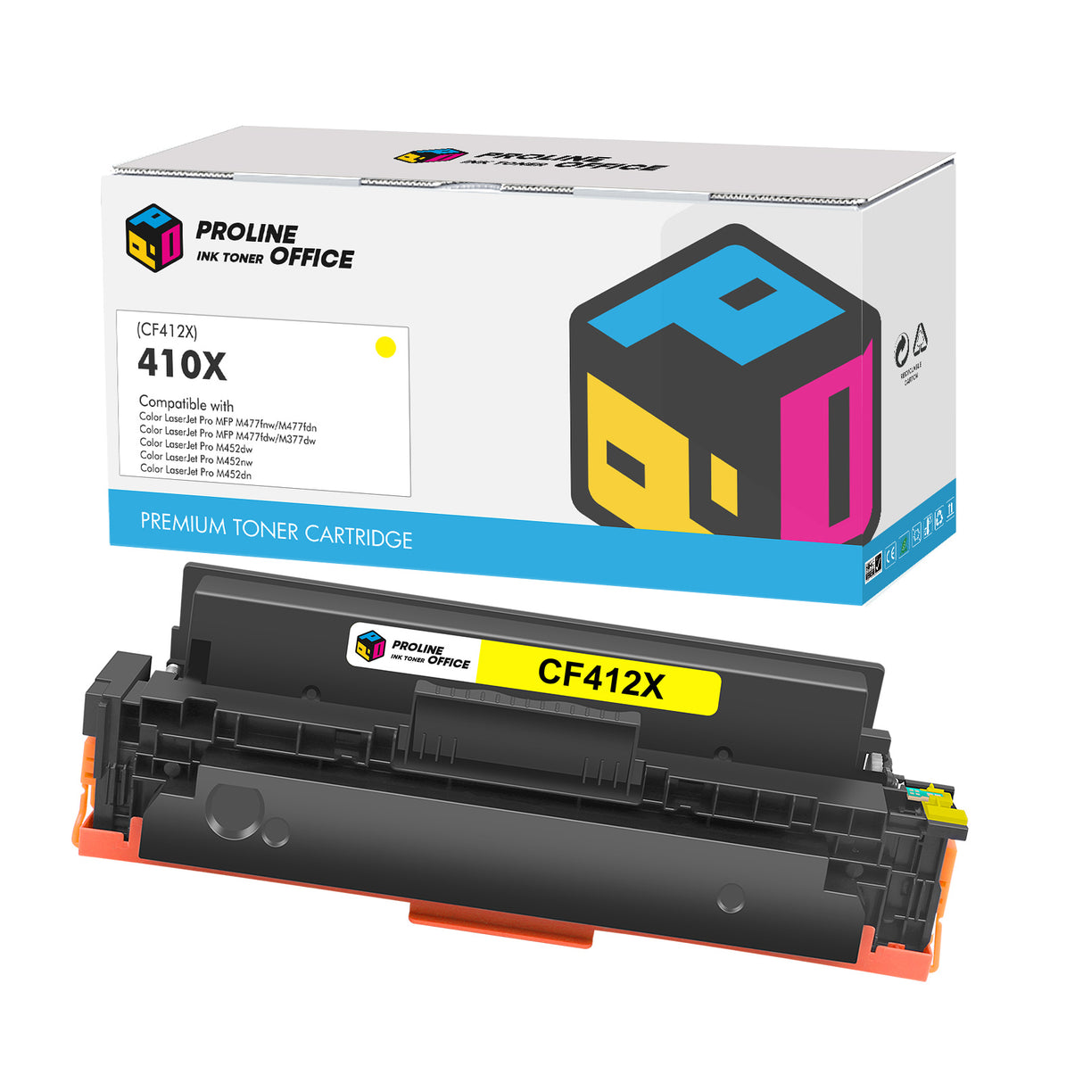 Compatible HP 410X Toner Cartridge Yellow