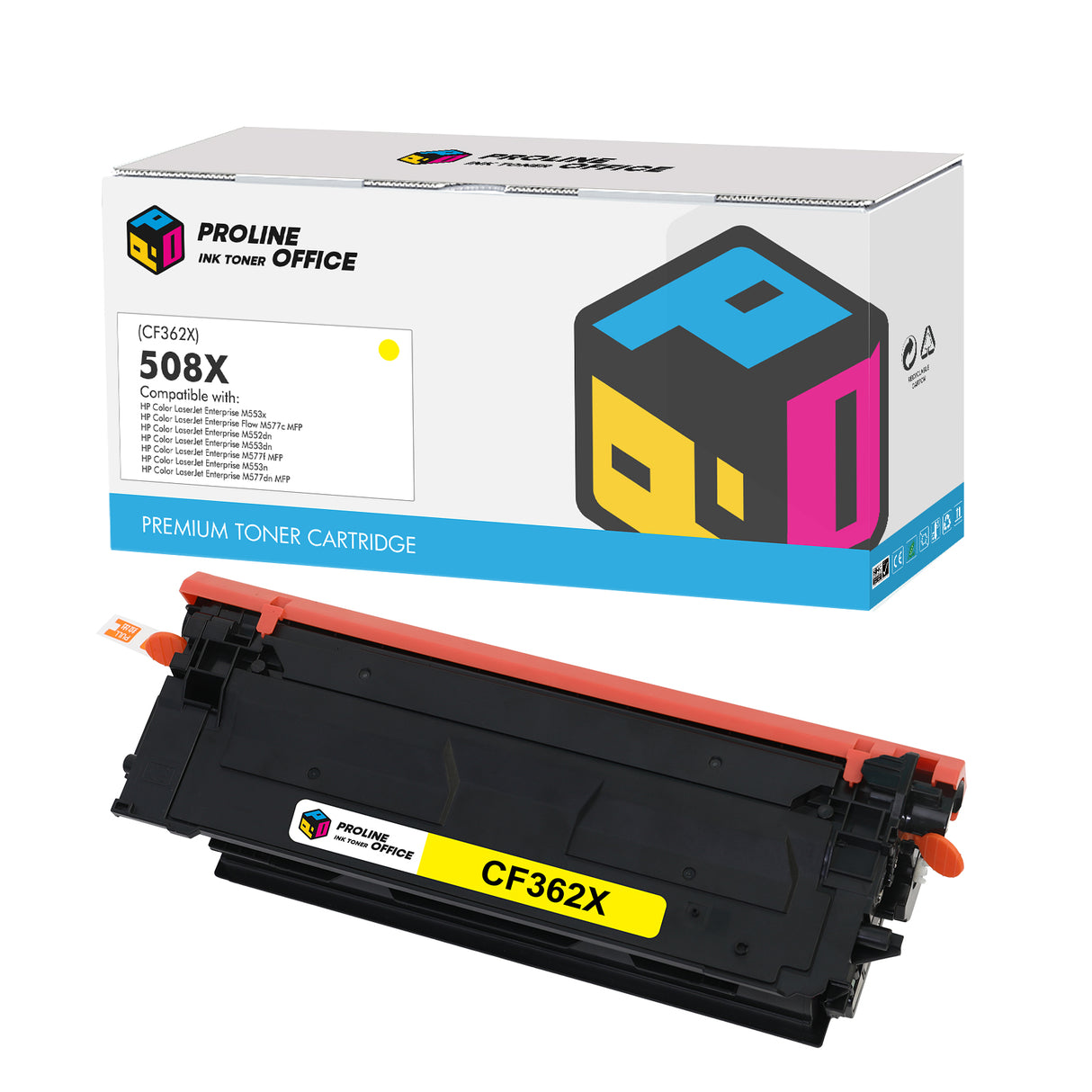 Compatible HP 508X Toner Cartridge Yellow