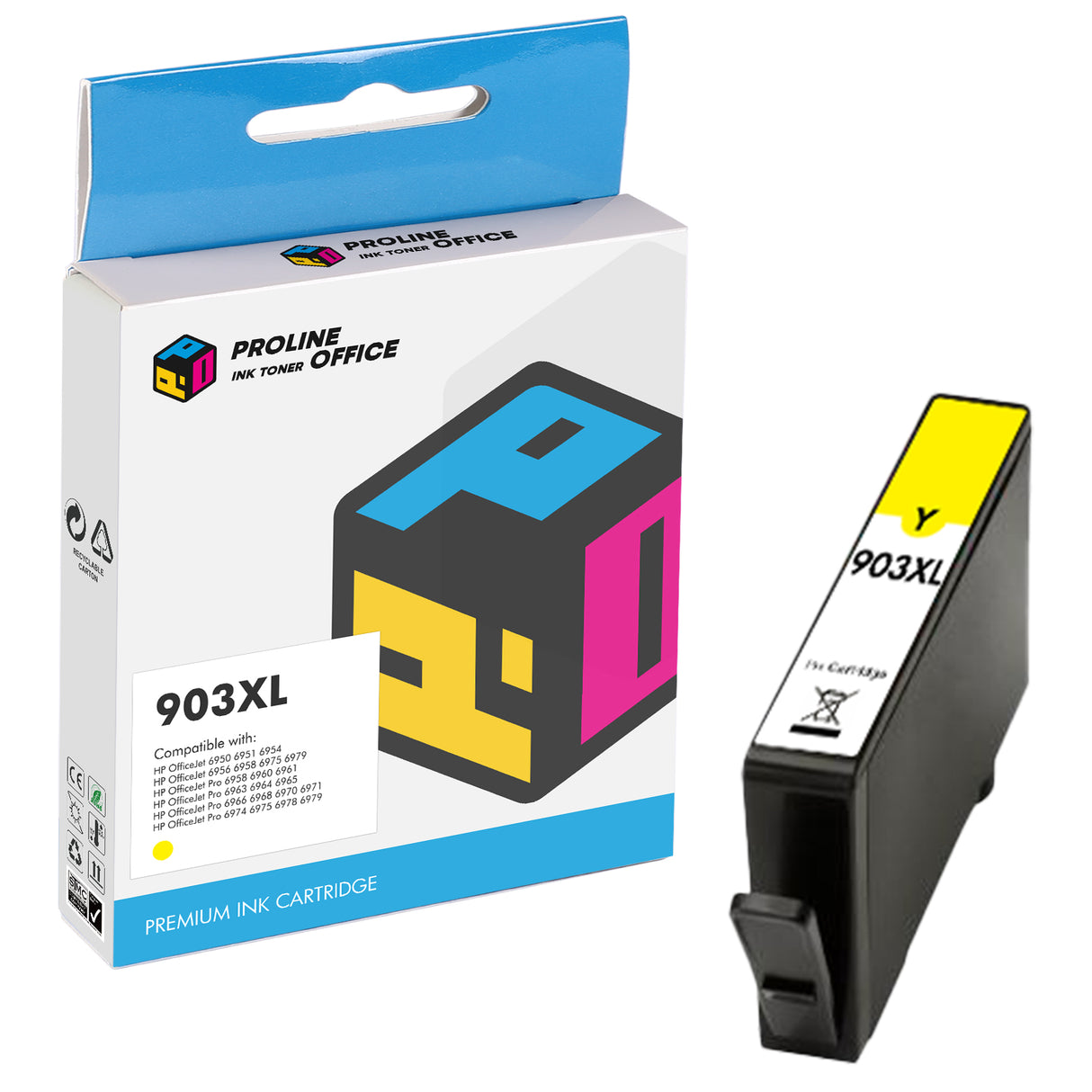 Compatible HP 903/903XL Ink Cartridge Yellow