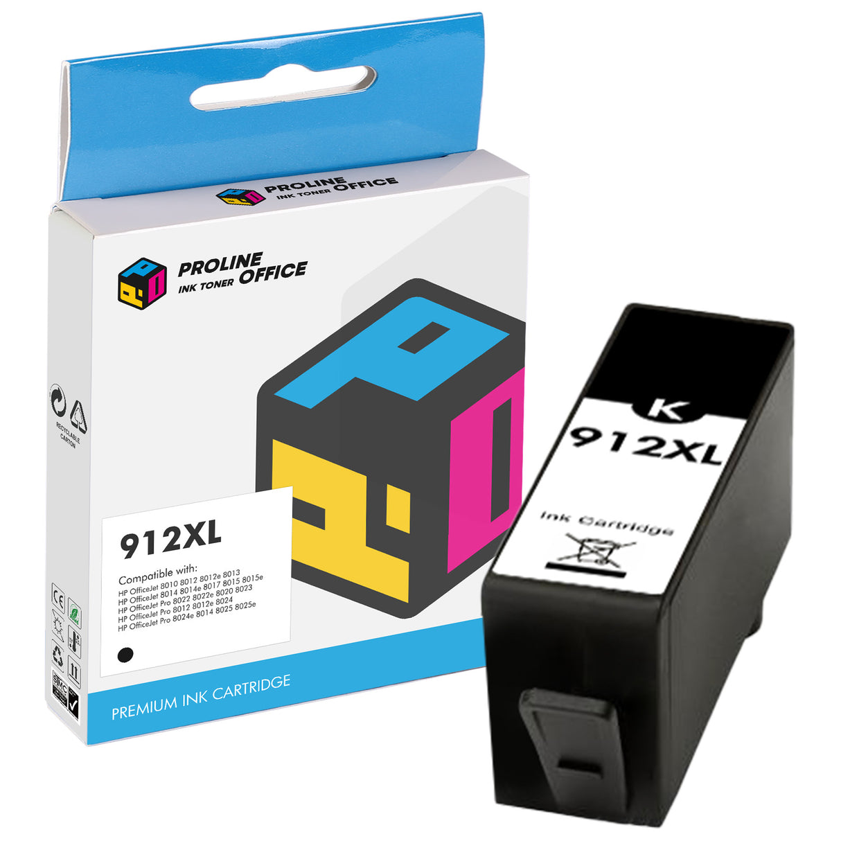 Compatible HP 912/912XL Ink Cartridge Black