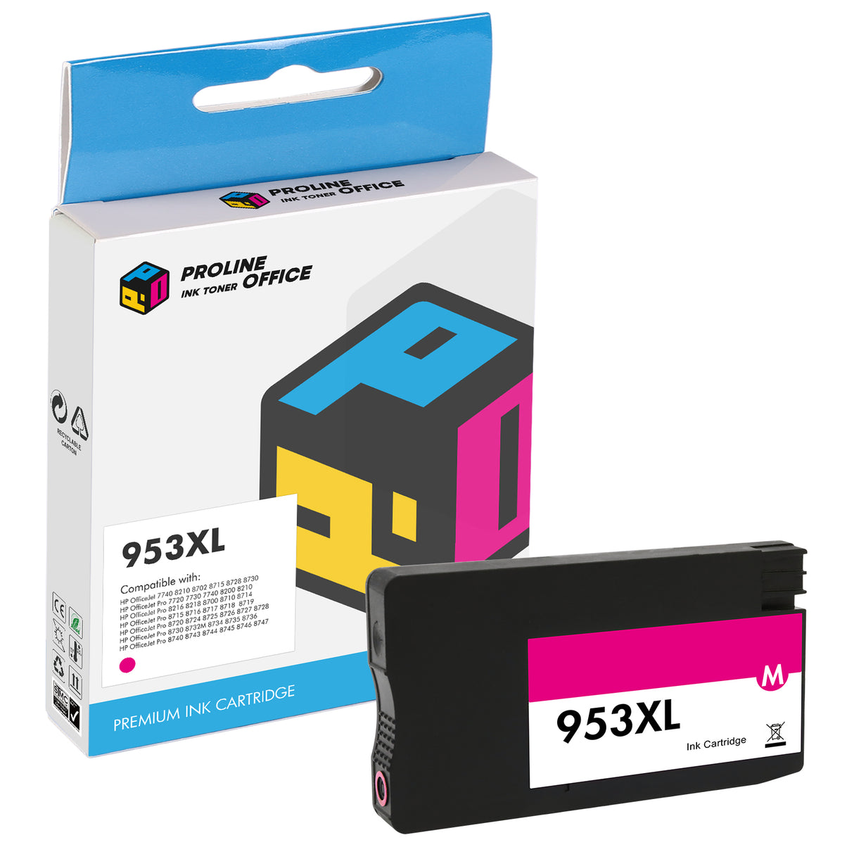 Compatible HP 953/953XL Ink Cartridge Magenta