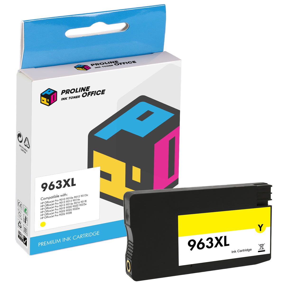 Compatible HP 963/963XL Ink Cartridge Yellow