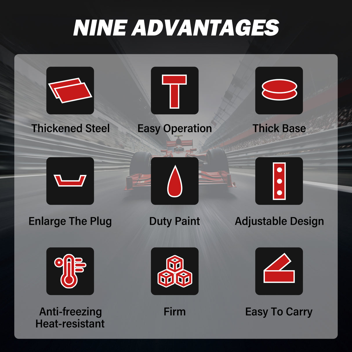 Single-support 3T axle telescopic Jack - 2pcs