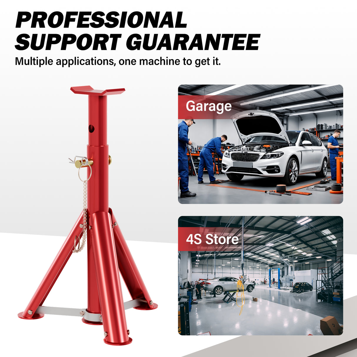 Single-support 3T axle telescopic Jack - 2pcs