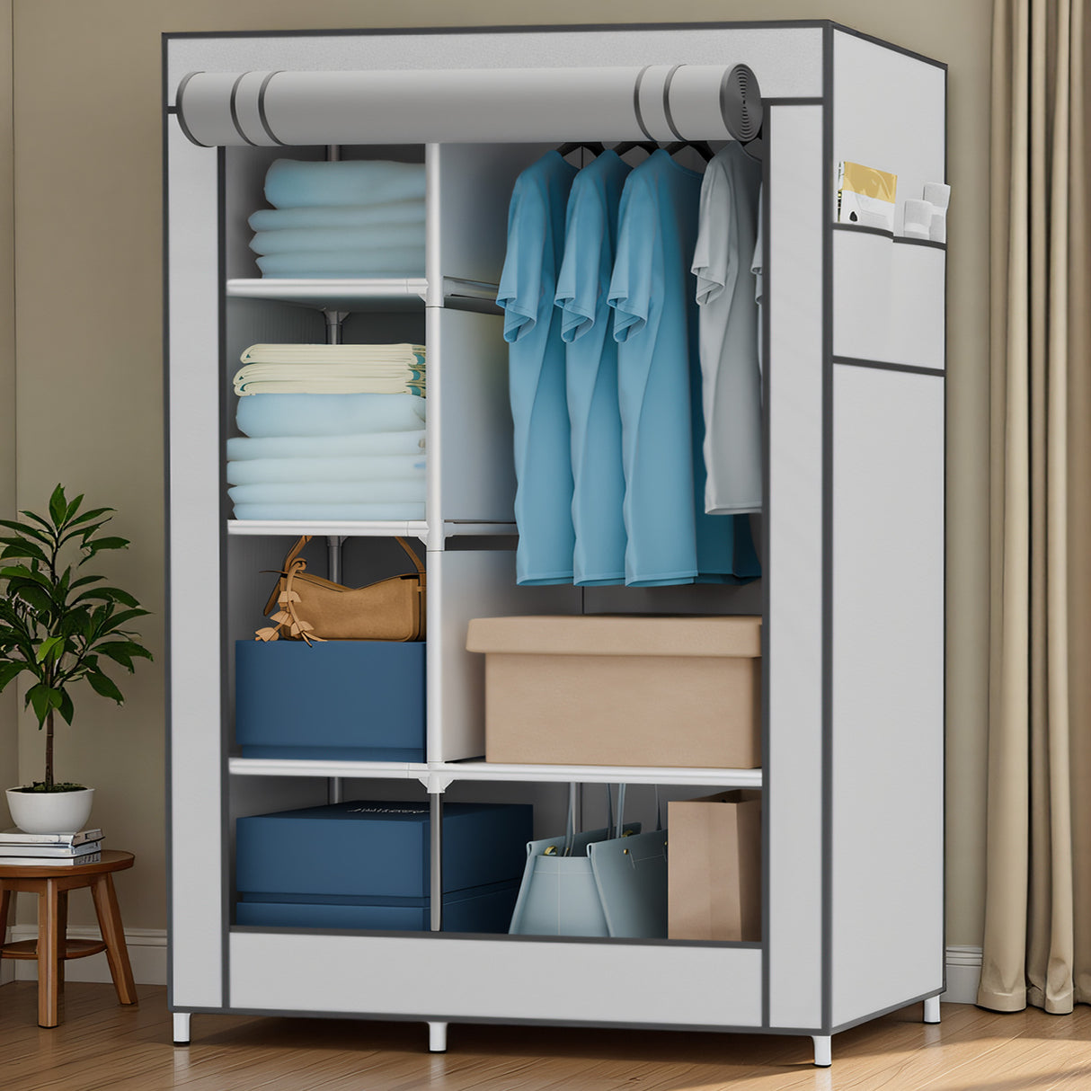 Small Non-Woven Fabric Wardrobe