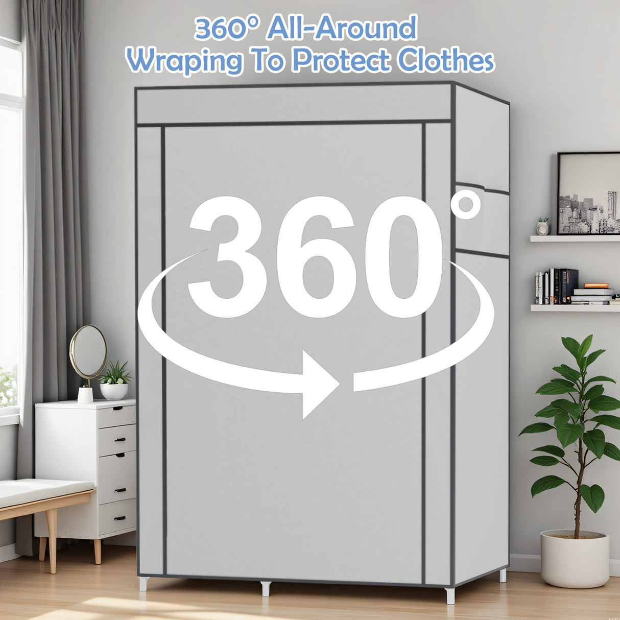 Small Non-Woven Fabric Wardrobe