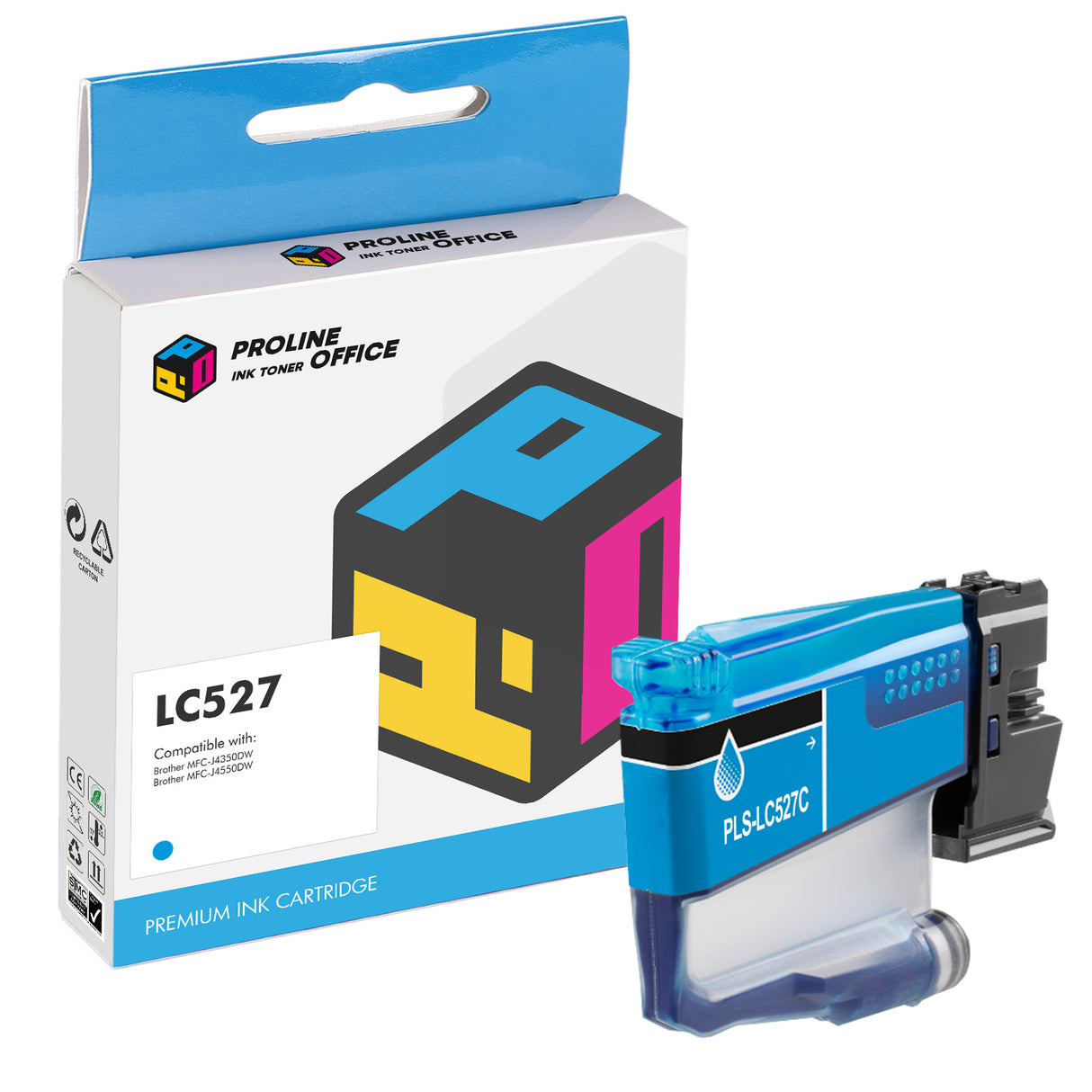 Compatible Brother LC527 Ink Cartridge Cyan