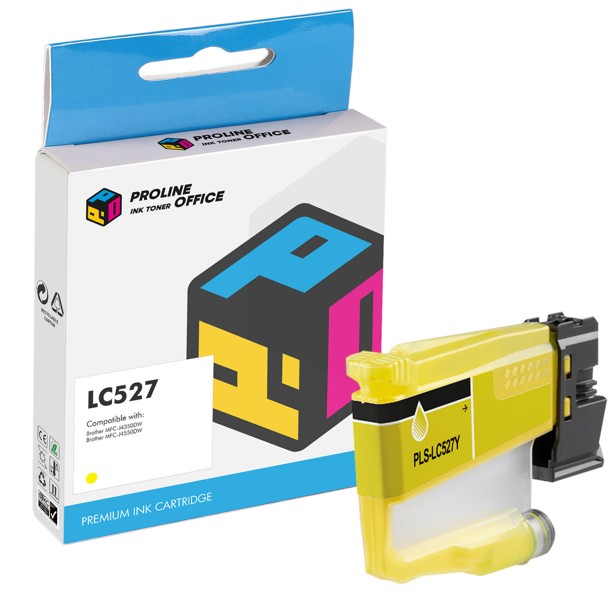 Compatible Brother LC527 Ink Cartridge Yellow