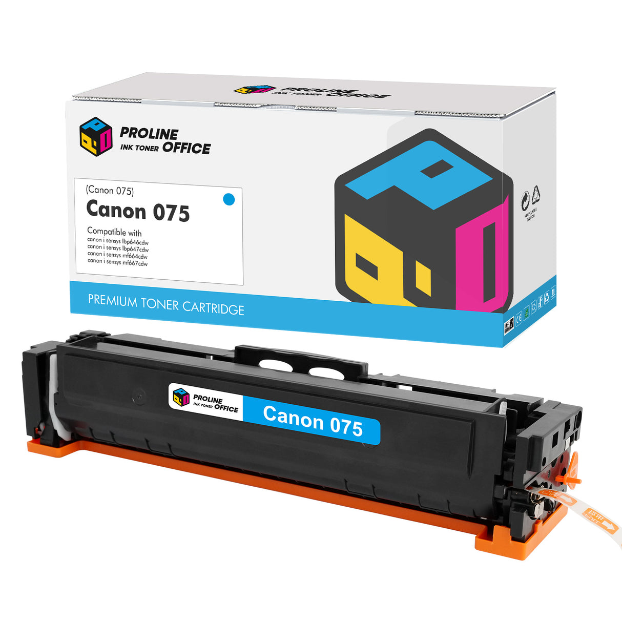 Compatible Canon 075 Toner Cartridge Cyan