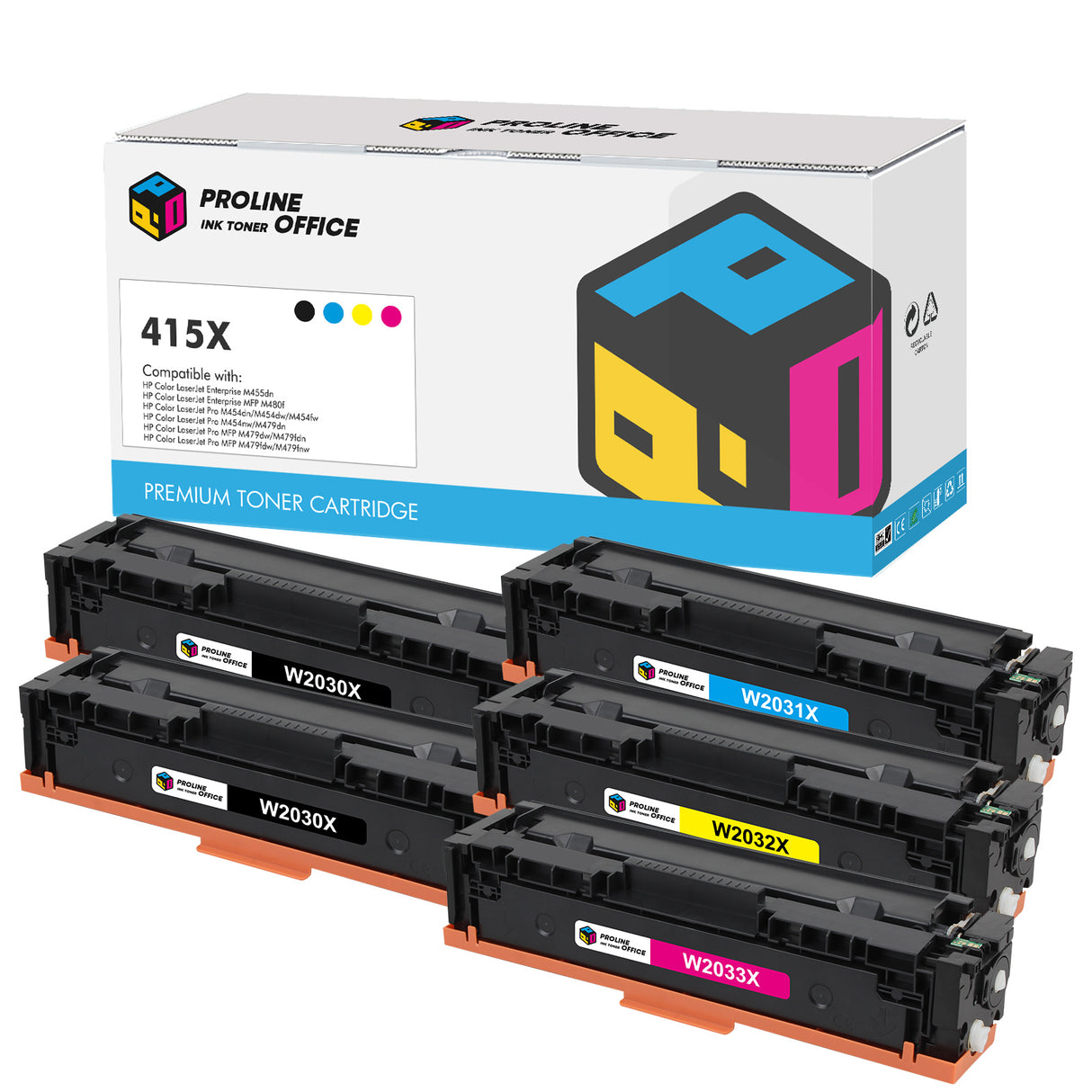 HP Color LaserJet Pro MFP M479fdn Toner hp 415x 5pk