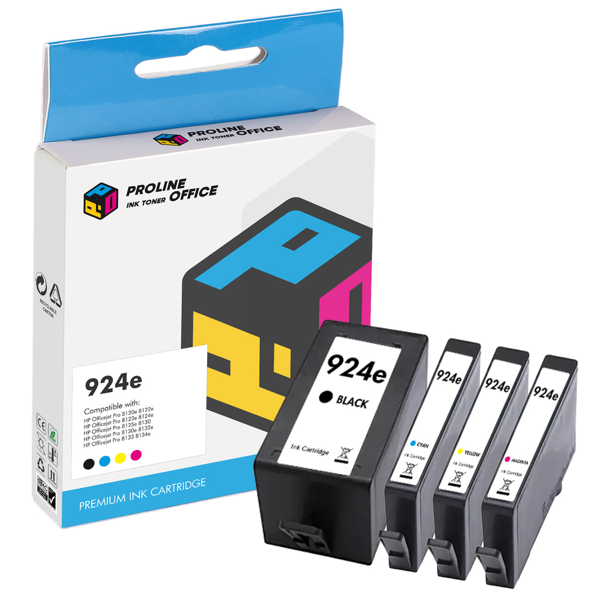 HP Officejet Pro 8134e Ink hp 924xl 4pk
