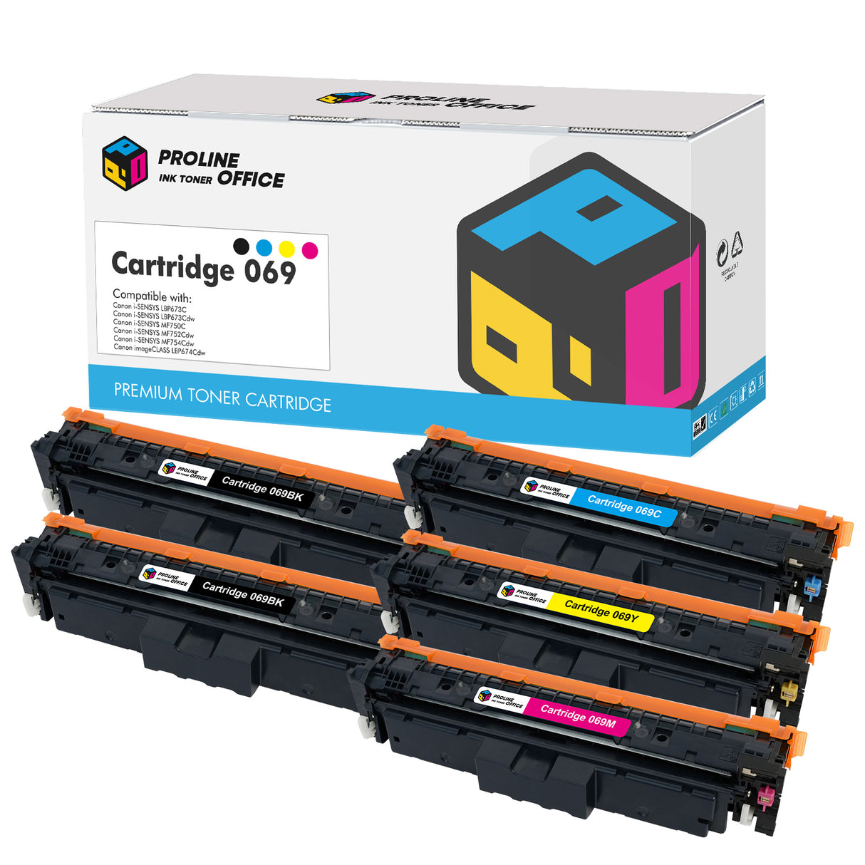 Canon i-SENSYS MF754Cdw Toner Canon 069 5pk
