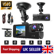 2" Triple Lens 1080P Dash Cam with Front & Rear Camera (1)