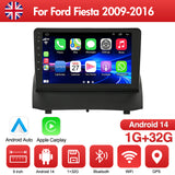 9'' Apple Carplay Android 14 Radio Stereo 1+32G — Ford Fiesta 2009-2016 (1)