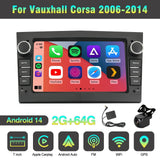 7'' Apple Carplay Android 14 Radio Stereo — Vauxhall Corsa 2006-2014