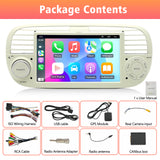 7'' Apple Carplay Android 13 Radio Stereo 2+32G — Fiat 500 2007-2015