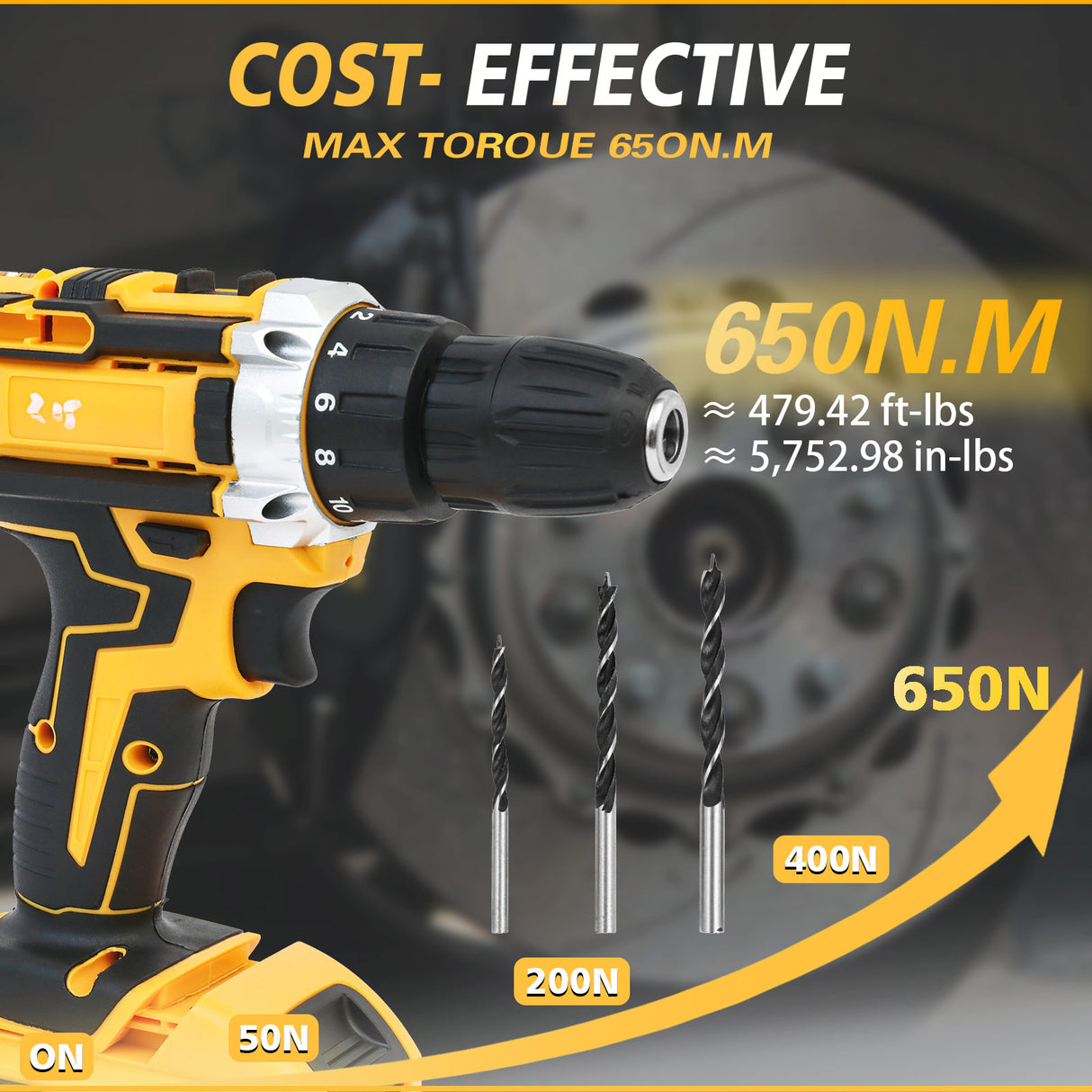 21V Cordless Impact Drill Kit with Batteries & Charger