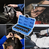 17pcs Impact E Torx Female Sockets Set — E5-E24 3/8'' & 1/2'' Drive